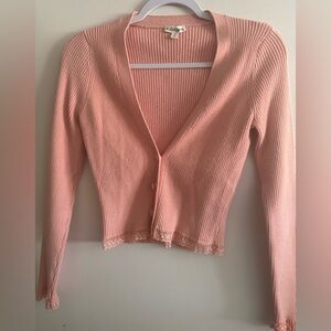 For Love & Lemons Sexy lace trim Nina Cardigan/Sweater - Pre-loved EUC - Size XS